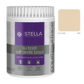 Stella Su Bazlı Saf Akrilik  Boya Kum Beji Ral-1015 1 Lt - 1