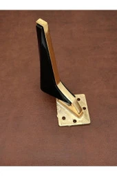 Wings Gold Siyah Mobilya Koltuk Ayağı Chester Komidin Tv Ünitesi Vestiyer Ayağı 21 Cm 16 Adet thumbnail 4