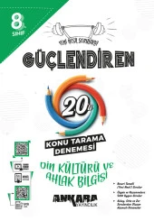 Ankara Yayıncılık 8. Sınıf Güçlendiren Din Kültürü ve Ahlak Bilgisi 20'li Konu Tarama Denemesi - 1