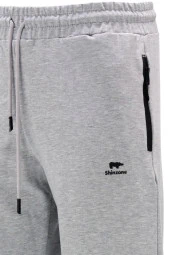 Erkek Düz Paça Mevsimlik Lastikli Gri Eşofman Altı - 4