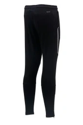 Erkek Standart Fit Lastikli Çizgi Detaylı Siyah Eşofman Altı - 3