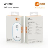 Lenovo Lecoo WS212 Kablosuz Mouse Beyaz & Mavi - 4