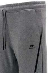 Erkek Standart Fit Lastikli Çizgi Detaylı Antrasit Eşofman Altı - 4