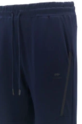 Erkek Standart Fit Lastikli Çizgi Detaylı Lacivert Eşofman Altı - 4