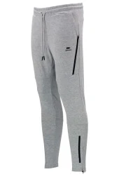 Erkek Standart Fit Lastikli Çizgi Detaylı Boyalı Gri Eşofman Altı - 1