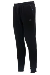 Erkek Düz Paça Rahat Kesim Lastikli Siyah Eşofman Altı - 1