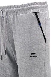 Erkek Düz Paça Rahat Kesim Lastikli Gri Eşofman Altı - 4