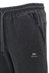 Erkek Düz Paça Rahat Kesim Lastikli Antrasit Eşofman Altı - 4