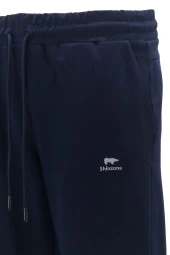 Erkek Esnek Lastikli Rahat Lacivert Eşofman Altı - 4