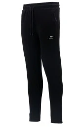 Erkek Düz Paça Standart Fit Lastikli Siyah Eşofman Altı - 1