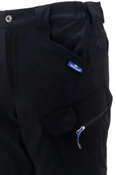 Erkek Fit Şık Cepli Taktik Siyah Pantolon - 4