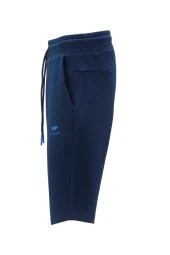 Erkek Likralı Esnek Lastikli Lacivert Şort - 2