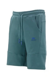 Erkek Likralı Yazlık Esnek Lastikli Yeşil Şort - 1