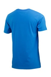 Erkek Bisiklet Yaka Yazlık Göğüs Baskılı Standart Fit Royal T-Shirt - 4