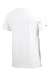 Erkek Bisiklet Yaka Yazlık Göğüs Baskılı Standart Fit Beyaz T-Shirt - 4