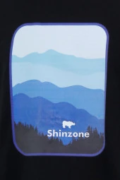 Erkek Bisiklet Yaka Yazlık Göğüs Baskılı Standart Fit Siyah T-Shirt - 2