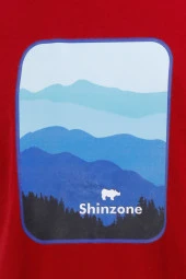 Erkek Bisiklet Yaka Yazlık Göğüs Baskılı Standart Fit Bordo T-Shirt - 2