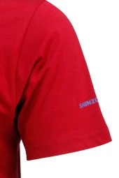 Erkek Bisiklet Yaka Yazlık Göğüs Baskılı Standart Fit Bordo T-Shirt - 3