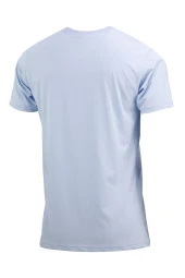 Erkek Bisiklet Yaka Yazlık Göğüs Baskılı Standart Fit Mavi T-Shirt thumbnail 4