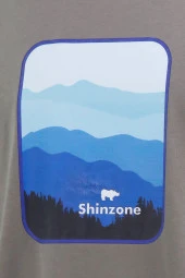 Erkek Bisiklet Yaka Yazlık Göğüs Baskılı Standart Fit Vizon T-Shirt - 2