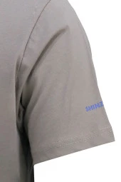 Erkek Bisiklet Yaka Yazlık Göğüs Baskılı Standart Fit Vizon T-Shirt - 3