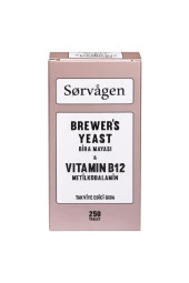 Sorvagen Brewer's Yeast (Bira Mayası) Vitamin B12 Anne Sütü Arttırıcı 250 Tablet - 1