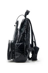 Kadın Deri Görünümlü Kilitli Siyah Çanta - 3