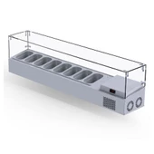 Iceinox Set Üstü Saladbar Cam Kapak GN 1/4-150: 8 Adet - 2