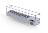 Iceinox Set Üstü Saladbar Cam Kapak GN 1/4-150: 8 Adet - 1