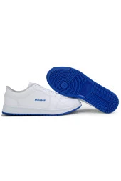Erkek Yazlık Comfort Sneakers Beyaz Saks Spor Ayakkabı - 4