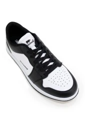 Erkek Yazlık Comfort Sneakers Siyah Beyaz Spor Ayakkabı - 5