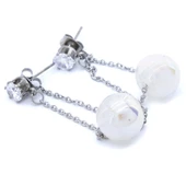 Çelik Sallantılı Küpe İnci Detaylı UNK-550 thumbnail 3