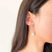 Çelik Sallantılı Küpe İnci Detaylı UNK-550 thumbnail 2