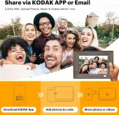 KODAK WiFi Dijital Resim Çerçevesi, 10.1 Inc Dokunmatik Ekran, 32GB Alan - 4