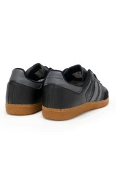 Erkek Günlük Bağcıklı Siyah Füme Spor Ayakkabı - 4