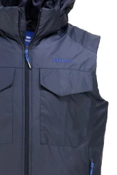 Erkek Kapişonlu Cepli Lacivert Yelek - 3