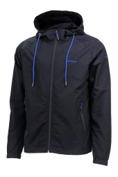 Erkek Suya ve Rüzgara Dayanıklı Siyah Yağmurluk - 1