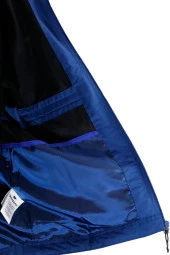 Erkek Suya ve Rüzgara Dayanıklı Mavi Yağmurluk - 4