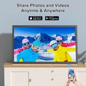 FULLJA Dijital Resim Çerçevesi - 21.5 Inc WiFi 32 GB, 1920x1080 IPS FHD 1080P - 2