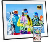 FULLJA Dijital Resim Çerçevesi - 17 Inc - 32 GB Büyük, Çift WiFi, IPS Dokunmatik - 1