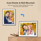 FULLJA Dijital Resim Çerçevesi - 17 Inc - 32 GB Büyük, IPS Dokunmatik - 3