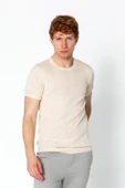 Erkek Regular Fit Bisiklet Yaka Rahat Örme T-shirt - 1