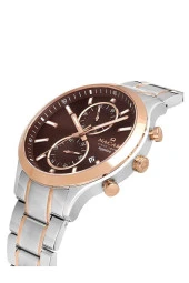 Nacar Bileklik Hediyeli Fonksiyonlu Sapphire Camlı 10 Atm 2Yıl Garantili Erkek Kol Saati 298316EKM thumbnail 2