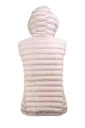 Kadın Şişme Bej Cepli Yelek - 4