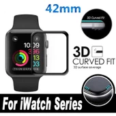 Apple Watch 38mm Zore Kenarları Metal Cam Ekran Koruyucu - 4