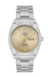 Nacar Bileklik Hediyeli Takvimli Sapphire Camlı 10 Atm 2Yıl Garantili Erkek Kol Saati 299227-ACM thumbnail 1