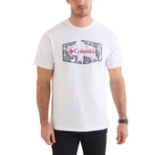 Columbia CSC Roam Hex Erkek Kısa Kollu T-shirt Beyaz CS0377-100 thumbnail 4
