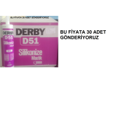 DERBY,SİLİKONİZE MASTİK, 30 ADET,BEYAZ - 1