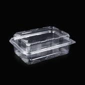 Kullan At Plastik Kilitli Şeffaf Bombeli Kapaklı Gıda Saklama Kabı Sızdırmaz Kap - 1500 cc - 75 Adet thumbnail 2