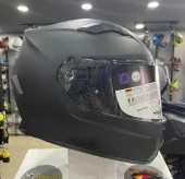 Sway 820 Full Face Şeffaf Vizör Kapalı Motosiklet Kaskı L Beden Mat Siyah - 2